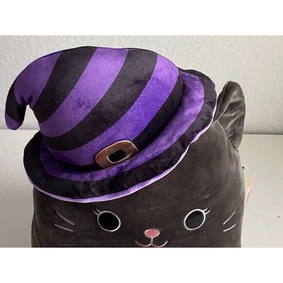 Squishmallow 16” Autumn Black Cat With Halloween Witch Hat Soft Plush NEW 2023 - Picture 11 of 12